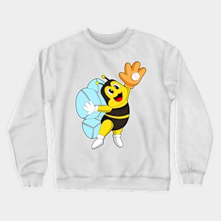 Bee Baseball Baseball glove Crewneck Sweatshirt